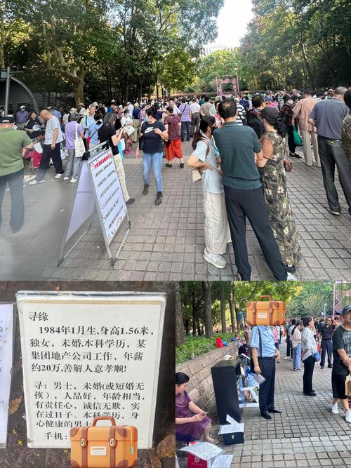 实拍重庆人民公园相亲角，女孩明码标价现场找男朋友，被众人围观