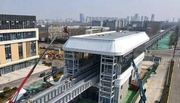 济南“云巴”全线首个装修完毕的车站亮相！
