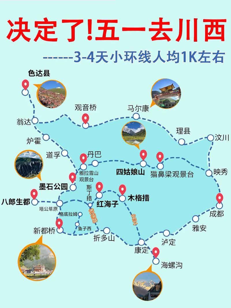 五一景点大回归，跟着这条川西旅游路线抢先看！